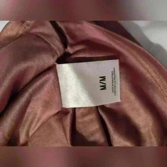 Express Mauve Bodycon Ruffle and Lace Sleeve Dress Size M - Picture 7 of 12